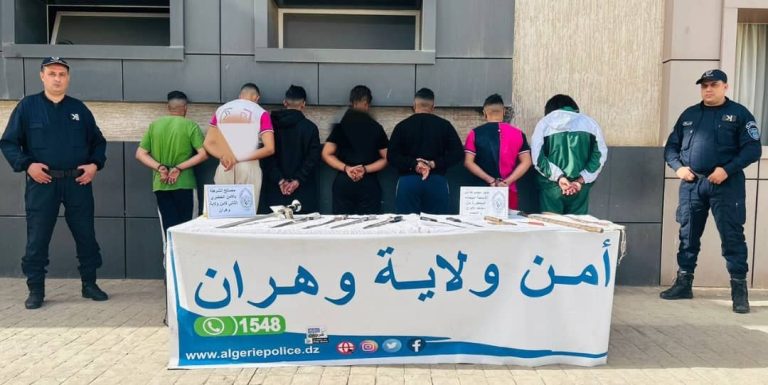 شرطة وهران تضع حداً لنشاط عصابة أحياء خطيرة وتوقف 07 أشخاص