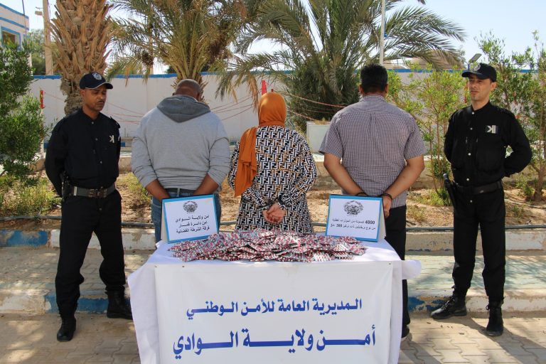 شرطة الوادي تحجز 12 ألف كبسولة من المؤثرات العقلية