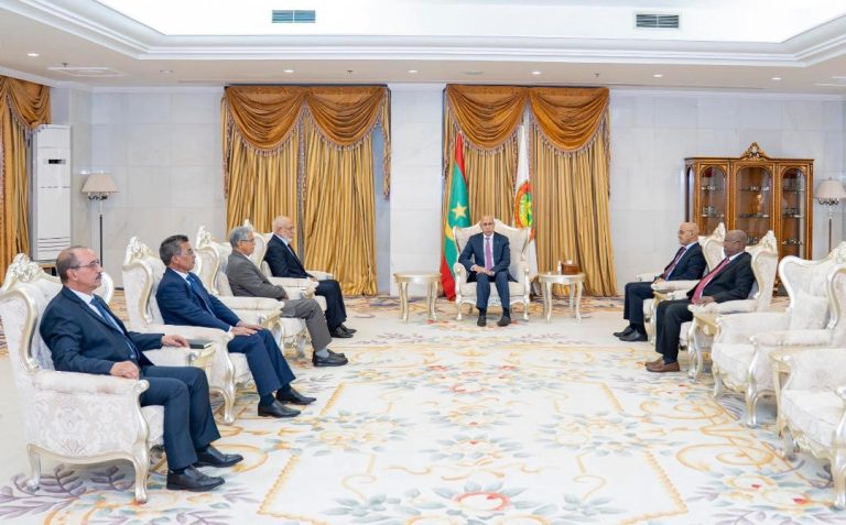الرئيس الموريتاني يستقبل وفدا رفيع المستوى من الجمهورية العربية الصحراوية
