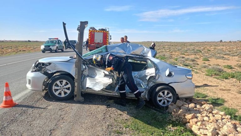 إصابة 04 أشخاص في حادث مرور بولاية المسيلة