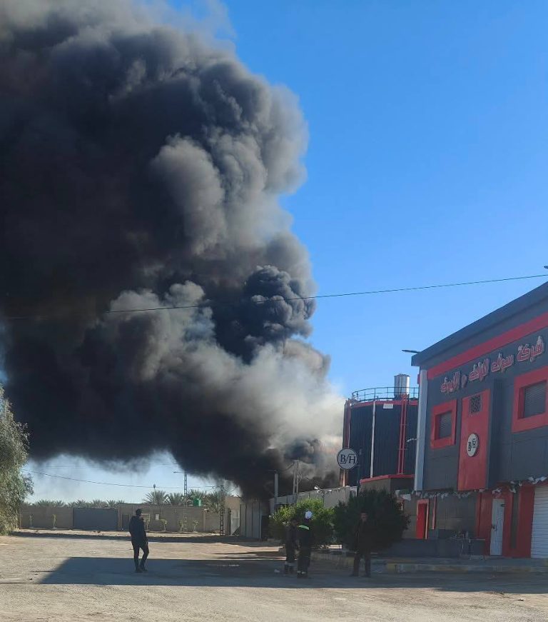 ان قزام : وفاة عامل إثر انفجار وحريق في خزان زفت بحاسي خليفة