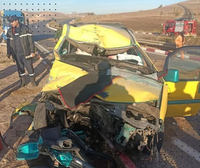 عين تموشنت : وفاة شخصين وإصابة 6 آخرين في حادث مرور
