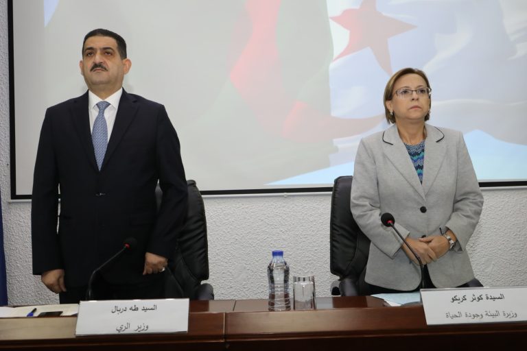 وزير الري السيد طه دربال يشارك في يوم دراسي وطني حول الوقاية من الفيضانات