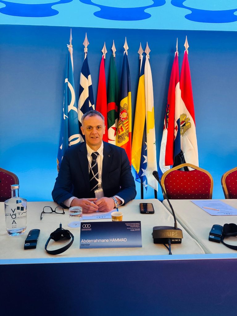 وفد اللجنة الأولمبية الجزائرية يشارك في الجمعية العامة الاستثنائية لألعاب البحر الأبيض المتوسط بالبرتغال