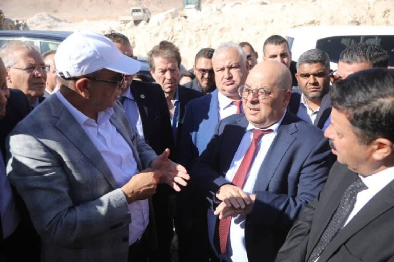 جلاوي يعاين مسار السكة بين النقطة 805 و785 ويأمر بتسريع وتيرة الأشغال