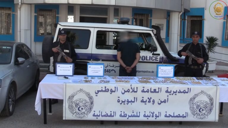 شرطة البويرة تضبط ما يقارب 2 كلغ من الذهب غير المدموغ ومجهول المصدر