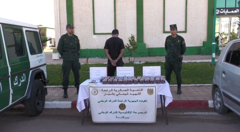 الدرك الوطني بورقلة يوقف شخص و يحجز 10076 قرص مهلوس.