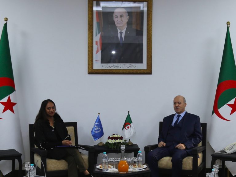 وزير العمل عبد الحق سايحي يستقبل ممثلة المنظمة الدولية للهجرة بالجزائر