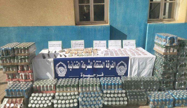 ميلة : الفرقة المتنقلة للشرطة القضائية بفرجيوة تحجز مؤثرات عقلية ومخدرات