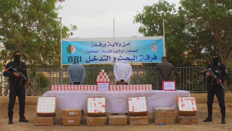 أمن ولاية ورقلة : توقيف 3 أشخاص وضبط أزيد من 100 ألف كبسولة من المؤثرات العقلية
