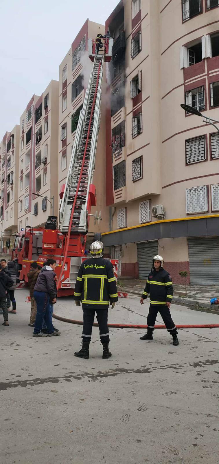 برج بوعريريج : 05 مصابين في حريق شقة