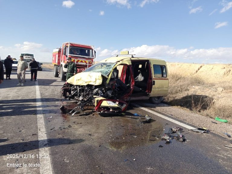 أم البواقي : وفاة شخصين وإصابة 07 آخرين في حادث مرور