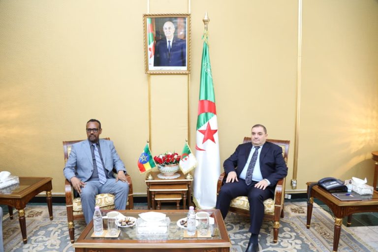 استقبال وزير العدل الجزائري لوزير الدولة لوزارة العدل الإثيوبية