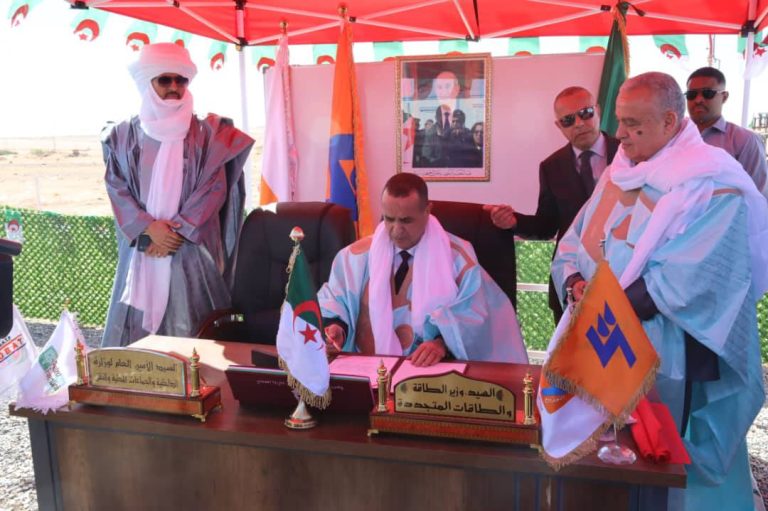 وزير الطاقة يطلق أشغال مشروع الربط بالغاز بولاية عين قزام
