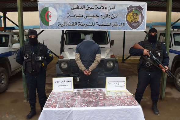 الفرقة المتنقلة للشرطة القضائية بخميس مليانة تحقق نجاحًا أمنيًا كبيرًا