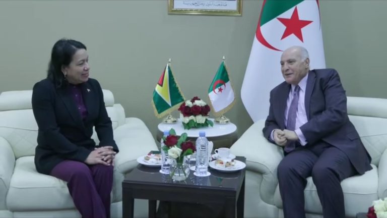 أحمد عطاف يستقبل السفيرة والمندوبة الدائمة لدولة غويانا لدى منظمة الأمم المتحدة