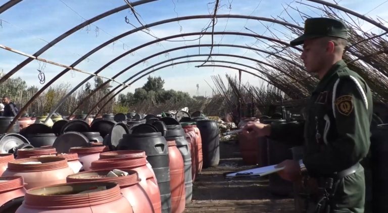 الدرك الوطني بالعاصمة يحجز أزيد من 73 طنّا من الفلفل الحار المصبّر في ورشة سرية غير مطابقة للصحة