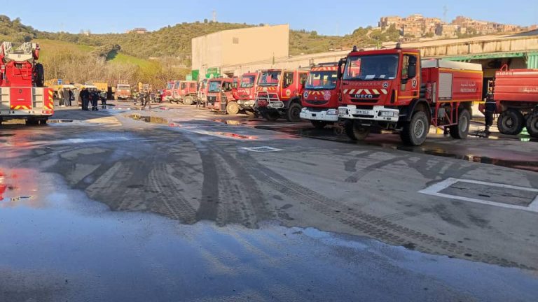 إخماد حريق مستودع لذبح وتخزين الدواجن بولاية سكيكدة