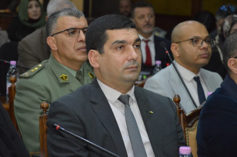 عضو مجلس الأمة عبد الحميد بوشرمة يشارك في استقبال رئيس المجلس الاقتصادي والاجتماعي والثقافي والبيئي لتشاد