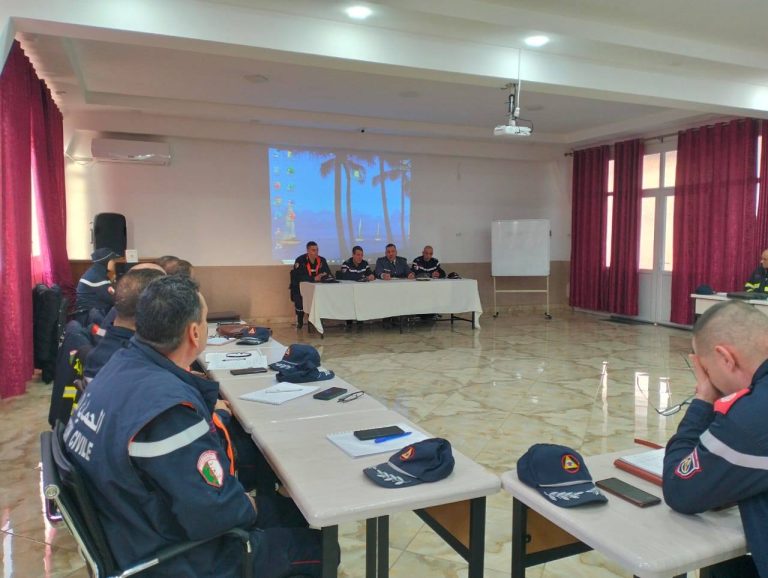 الأسبوع الثاني من الدورة التكوينية بالمدرسة الوطنية للحماية المدنية يبدأ أعماله