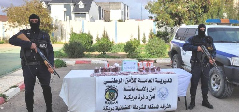 الفرقة المتنقلة للشرطة القضائية بريكة تحبط شبكة لترويج المؤثرات العقلية