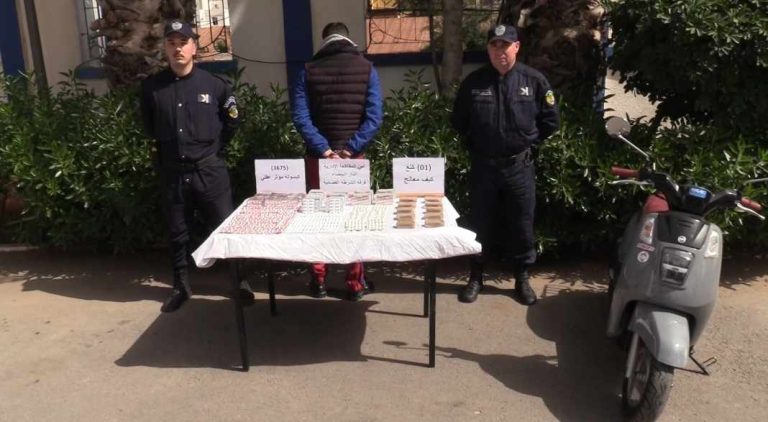 توقيف 04 أشخاص وضبط قرابة 02 كلغ كيف معالج و 3675 قرص مؤثر عقلي