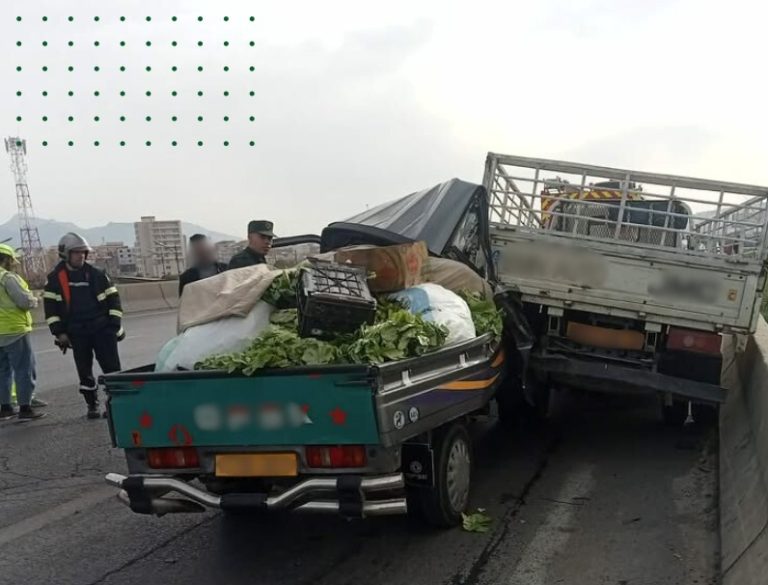 حادث مرور مادي بالطريق السيار A2 على مستوى البويرة باتجاه قسنطينة