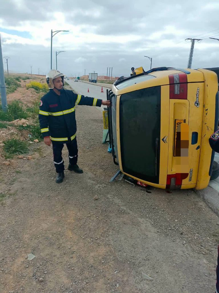 05 أشخاص يصابون في حادث مرور بالباتنة وتدخل عاجل من فرق الطوارئ