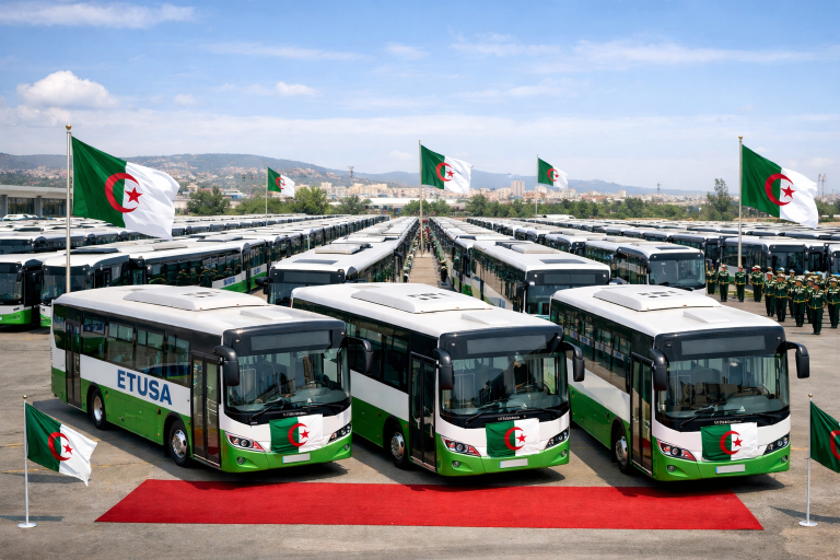 الجزائر تستلم 568 حافلة جديدة لتجديد أسطول النقل الوطني