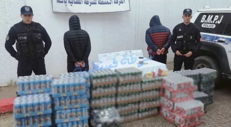 الما: توقيف شخصين وضبط 1328 وحدة من المشروبات الكحولية غير المرخصة