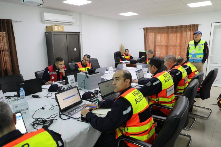 انطلاق التمرين الميداني لإعادة تصنيف فريق البحث والإنقاذ ALG HUSAR 01