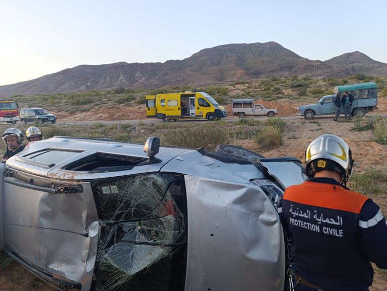 حادث مرور ببلدية بوسعادة يخلف وفاة شخص في حادث انحراف وانقلاب سيارة