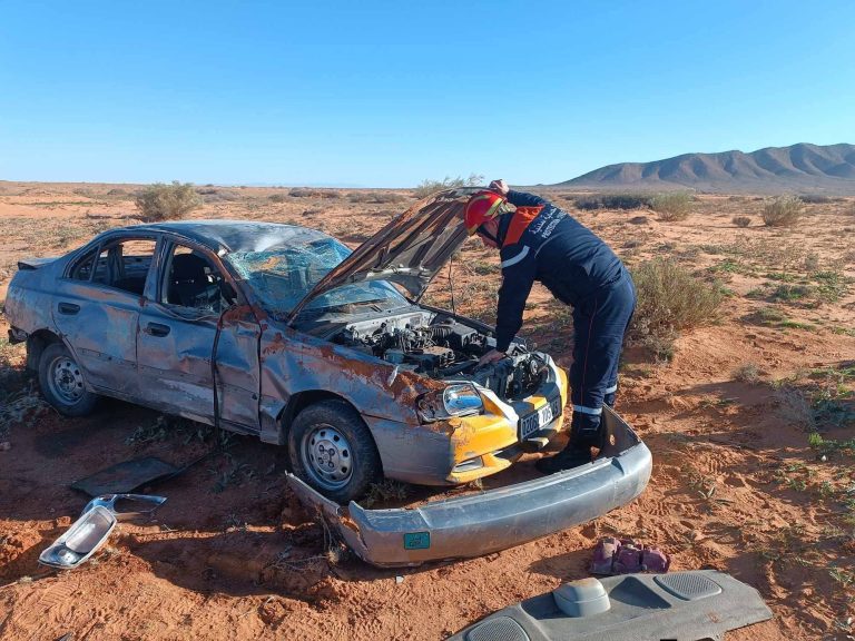حادث مرور مميت بين النعامة وعسلة يخلف وفاة سائق في عين المكان