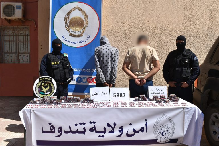 تندوف: توقيف شخصين وحجز كمية من المؤثرات العقلية