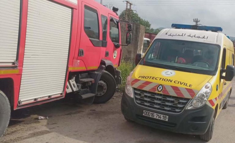 إصابة 23 شخصًا في حادث اصطدام قطار بحافلة ببلدية العنصر