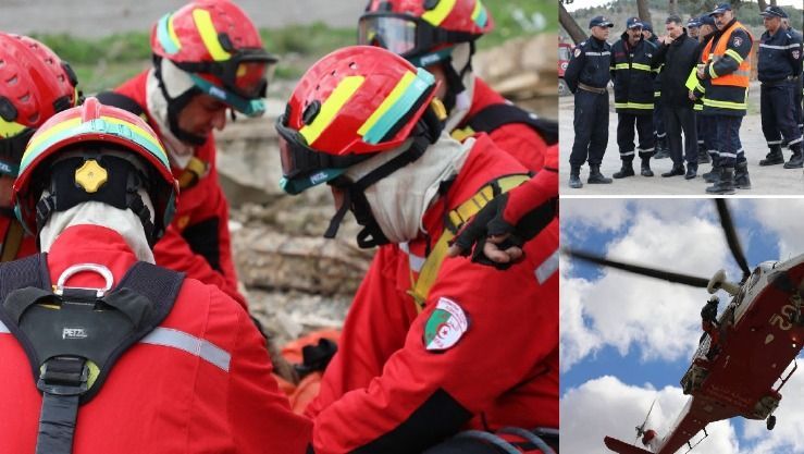 تأهيل دولي جديد لفريق الحماية المدنية الجزائرية في مجال البحث والإنقاذ الحضري