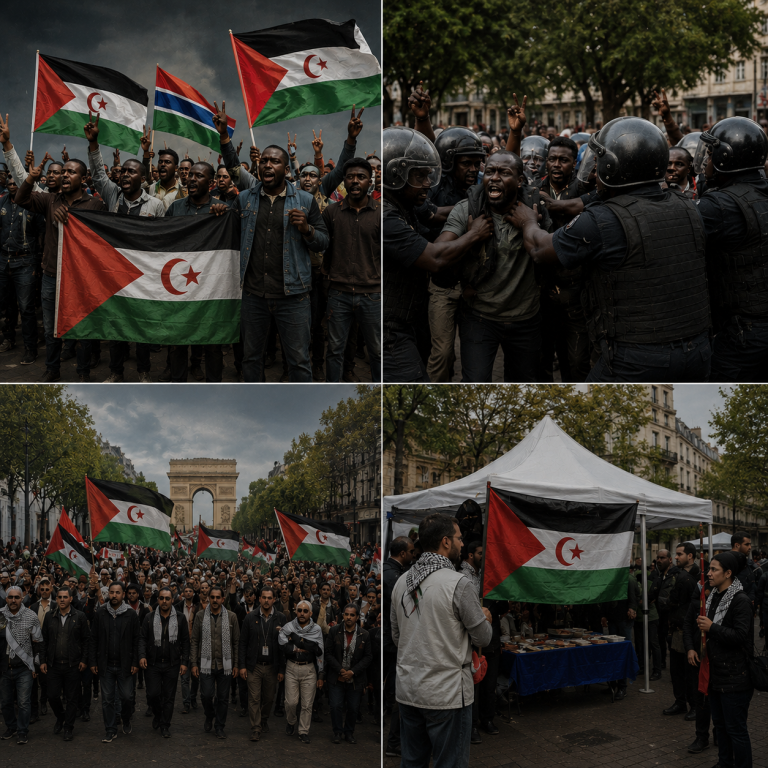 الصحراويون يحبطون محاولات المغرب لمنع فعاليات داعمة للقضية الصحراوية في غامبيا وفرنسا