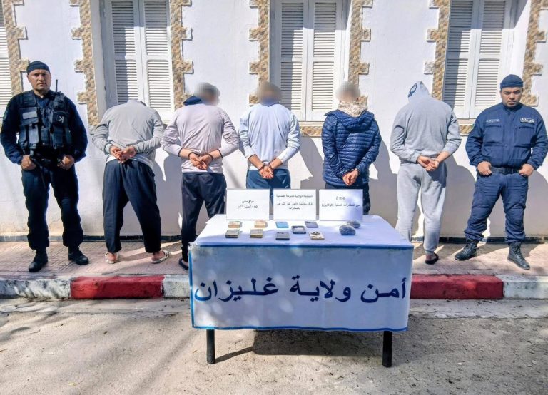 عملية نوعية لشرطة غليزان تسفر عن توقيف شبكة إجرامية
