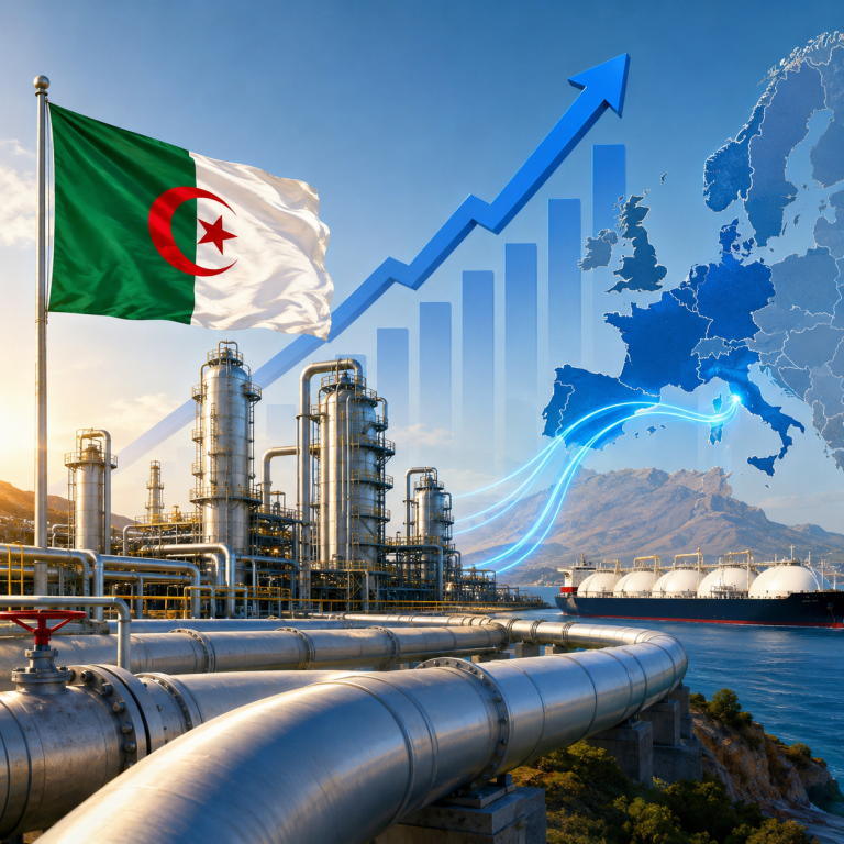 الغاز_الجزائري يسجل ارتفاعًا إلى 29 مليار متر مكعب خلال الثلاثي الأول من 2026 وسط تزايد الطلب الأوروبي