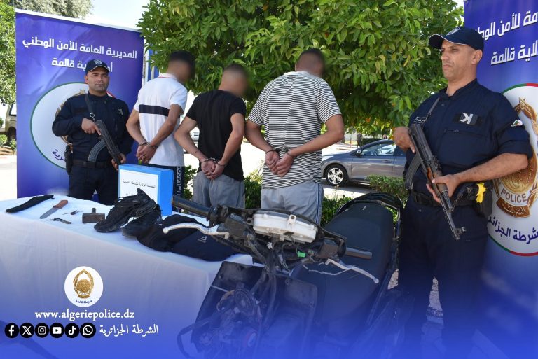 شرطة_قالمة تفك لغز محاولة سرقة محل للمجوهرات وتوقف 3 مشتبه فيهم في وقت قياسي