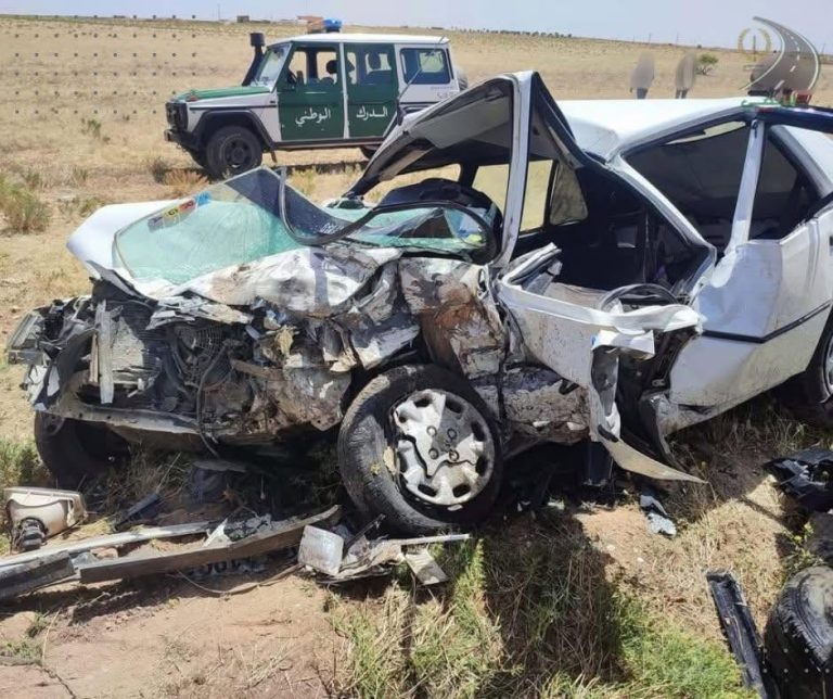 إصابة 05 أشخاص في حادث مرور بـالجلفة على مستوى الطريق البلدي بمنطقة ضاية_اللبن باتجاه عين_افقه