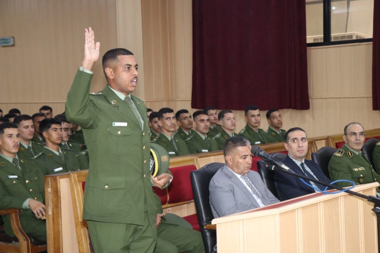 الدرك_الوطني أداء اليمين القانونية للضباط وطلبة الضباط بمجلس قضاء العاصمة
