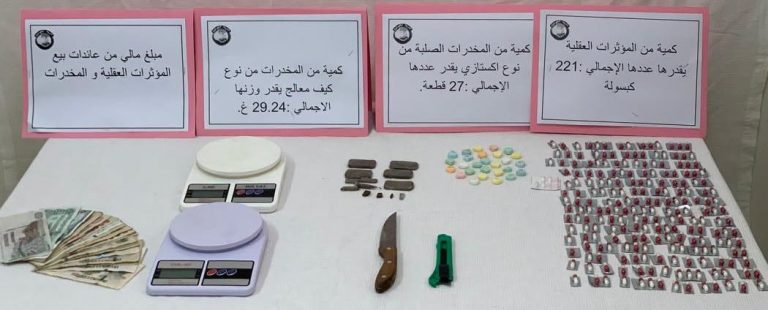 تيزي وزو: توقيف ثلاثة أشخاص وحجز 221 كبسولة من المؤثرات العقلية