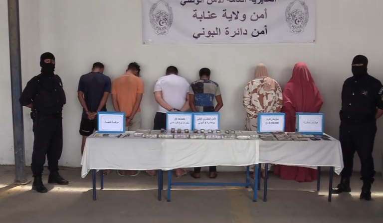 شرطة عنابة تطيح بشبكة إجرامية منظمة وتضبط أزيد من 18 كلغ من المخدرات