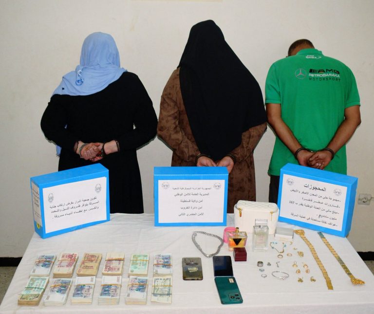قسنطينة: توقيف ثلاثة أشخاص بينهم امرأتان للاشتباه في تورطهم بسرقة مساكن بالخروب