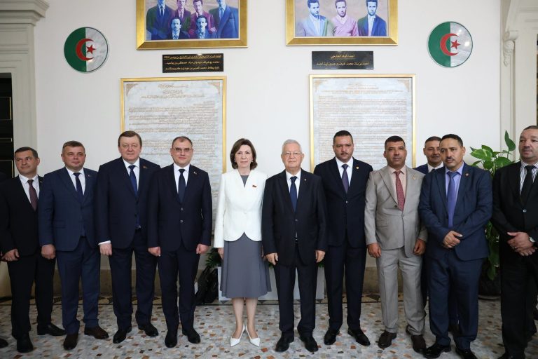 السيد عزوز ناصري، رئيس مجلس الأمة، يستقبل رئيسة مجلس جمهورية بيلاروسيا