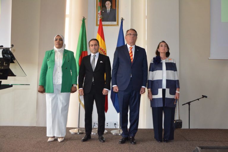 نائب رئيسة المجلس، السيدة سعيدة نعيطي، تشارك في حفل استقبال بمناسبة اليوم الوطني الإسباني